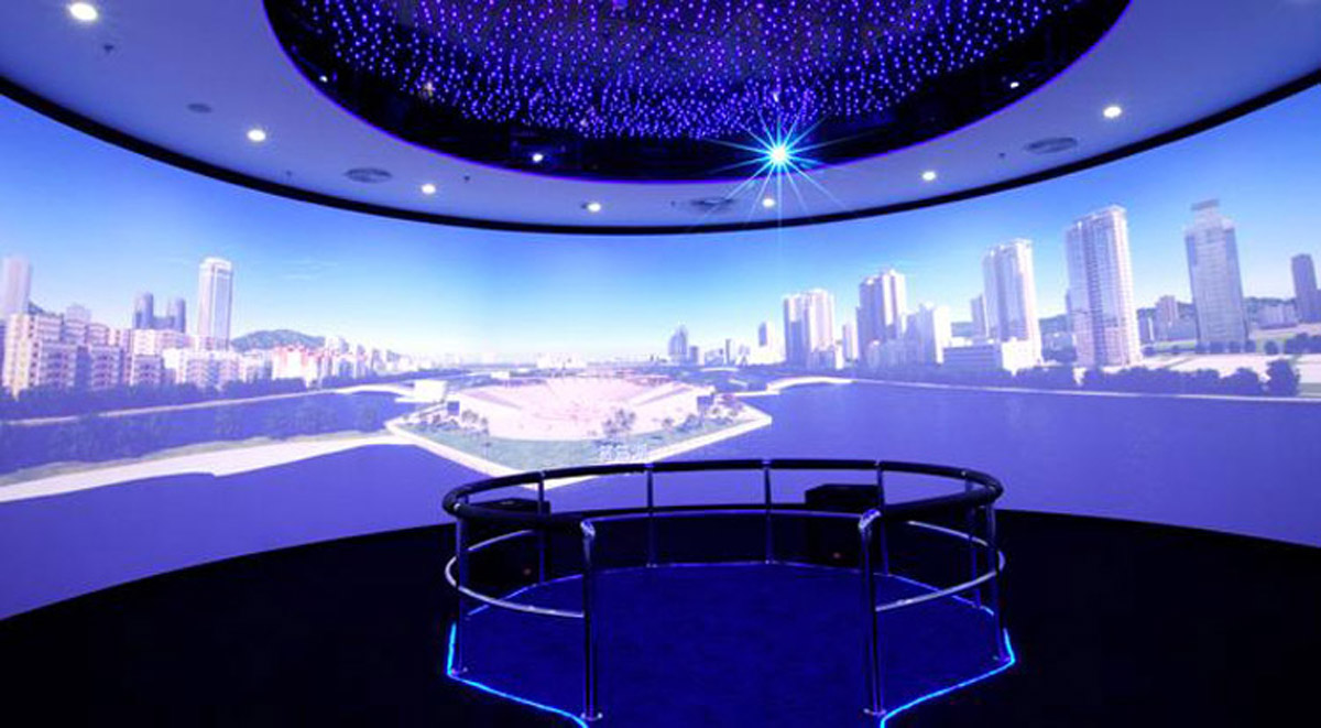 裕华区展览展示360°环幕影院数字媒体展厅