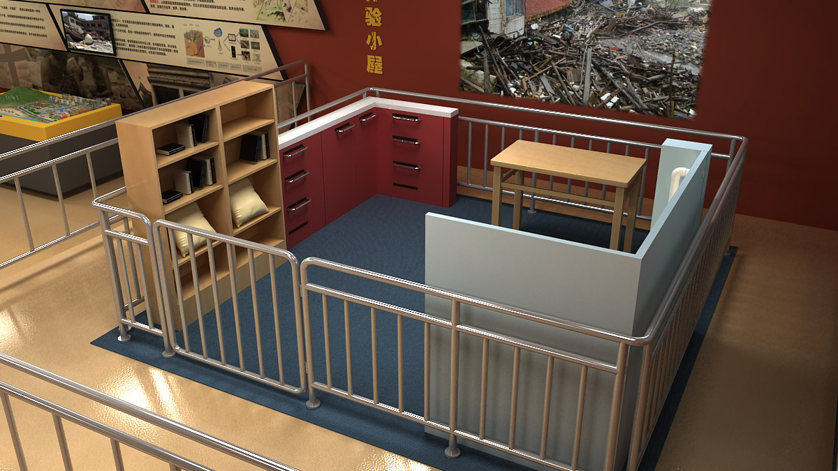 丛台区展览展示小型校园地震模拟平台