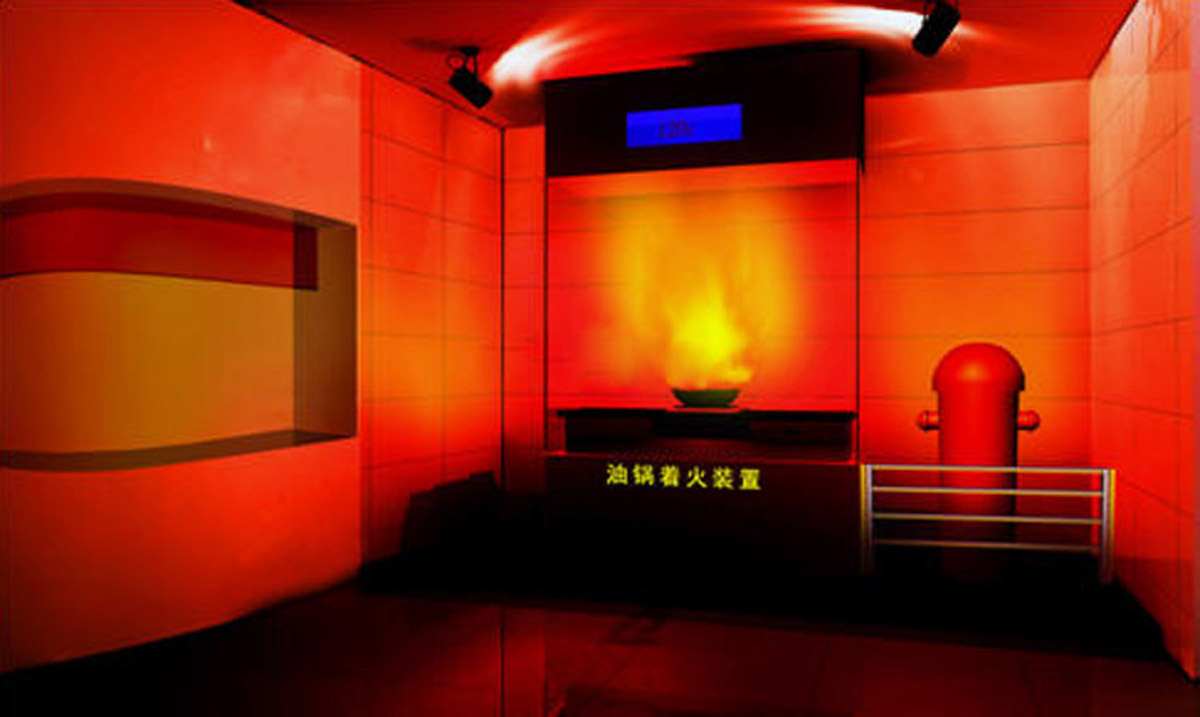 内蒙古自治区展览展示模拟油锅起火