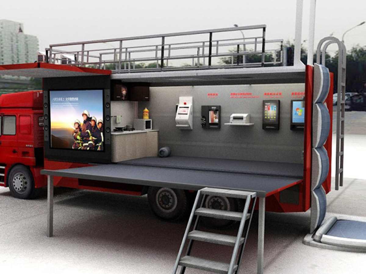 大安区展览展示多功能消防宣传车