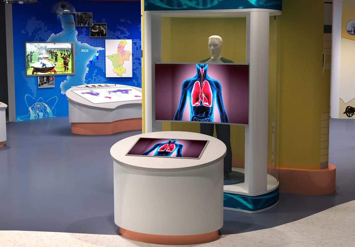 璧山区展览展示禁毒AR模拟血液循环系统