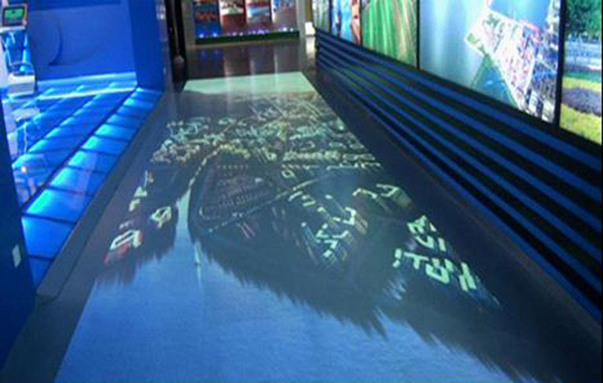 三亚市展览展示地面互动感应投影系统