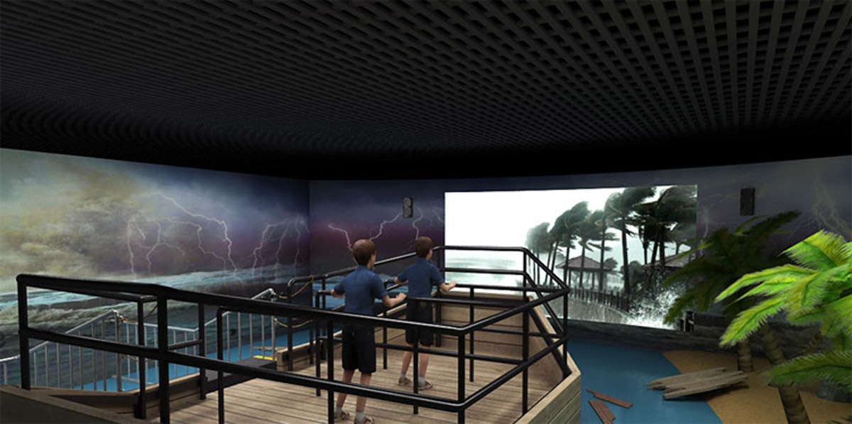 若尔盖县展览展示VR虚拟现实体验台风来袭