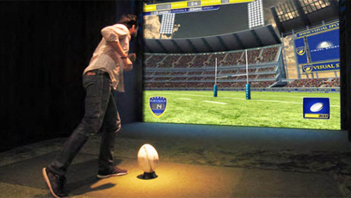 展览展示虚拟英式橄榄球体验