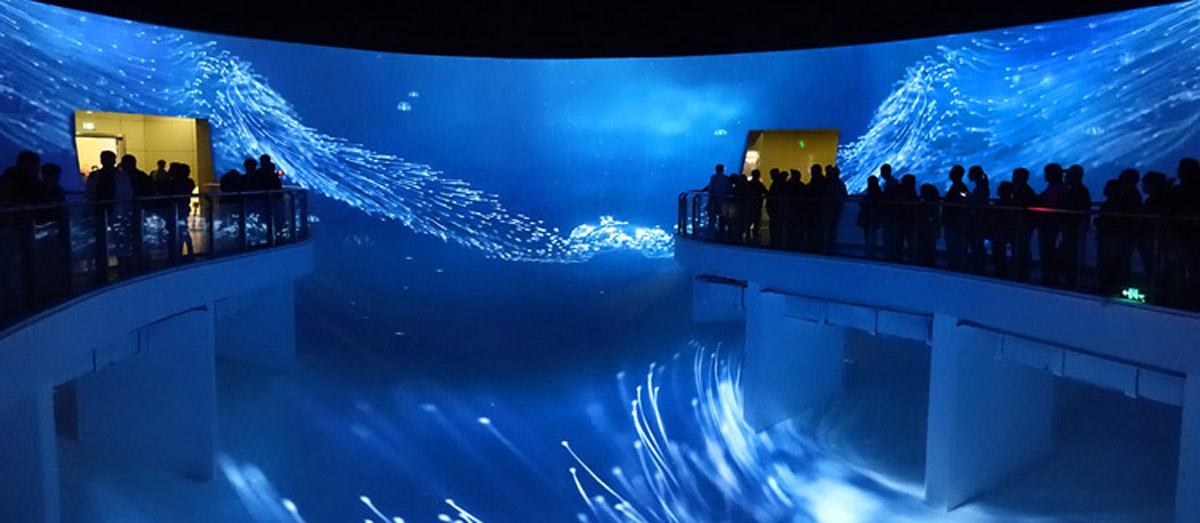 沙湾区展览展示360度碗幕影院