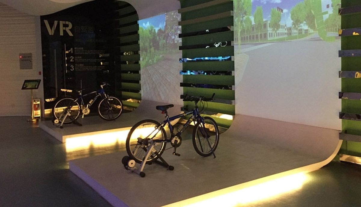 晋城市展览展示虚拟踩单车